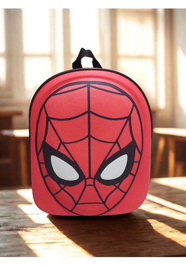 Newfull Örümcek Erkek Anaokul Sırt Çantası Kırmızı Siyah