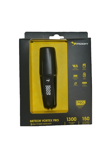 Moon Meteor Vortex Pro 1300 Lümen Usb Bisiklet Ön Lambası Siyah Siyah  - Kırmızı
