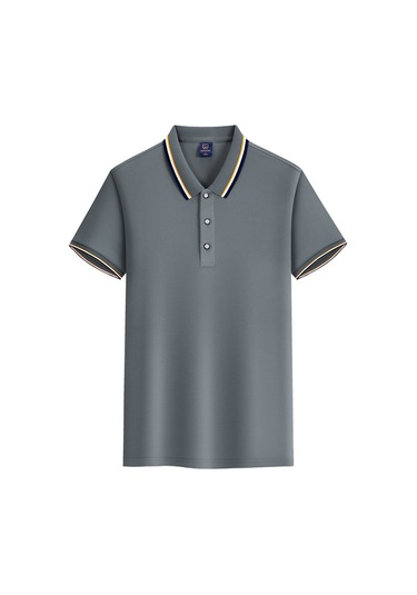 Polo Gömlek İş Kıyafetleri Özel Yazlık Kurumsal İş Kıyafetleri Kısa Kollu Demir Grisi