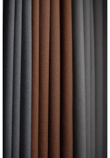 Terra 140x270 Cm 2 Adet Blackout Fon Perde Bakır