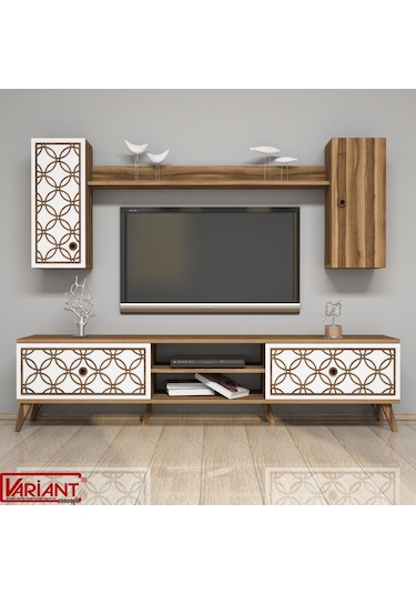 Variant Class Tv Ünitesi Ceviz - Beyaz
