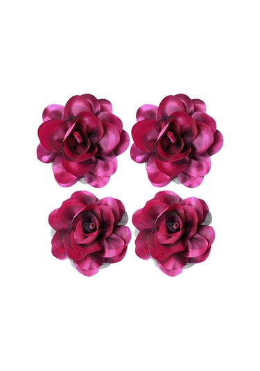 Kumaş El Yapımı Aksesuarlar Korsaj Takı Rozeti Aksesuarları Pin Broş Yeni Kumaş Sanat Yaka Iğnesi Kırmızı