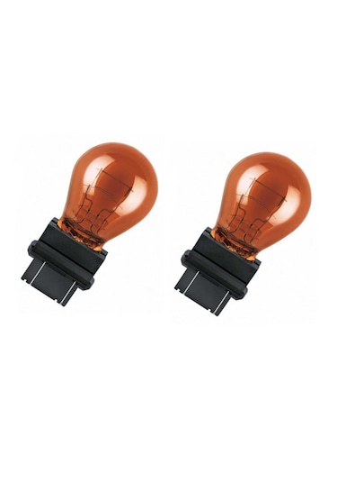 2 Adet 12v 3157 27/7w Halojen Turuncu Renk Ampul