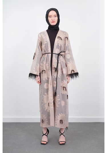 Pureva Kimono Takım 3'lü - Bej