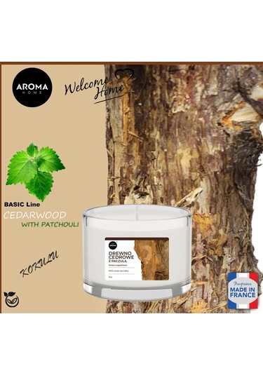 Aroma Basic Line Kokulu Mum Cedar Wood With Patchouli 115 G