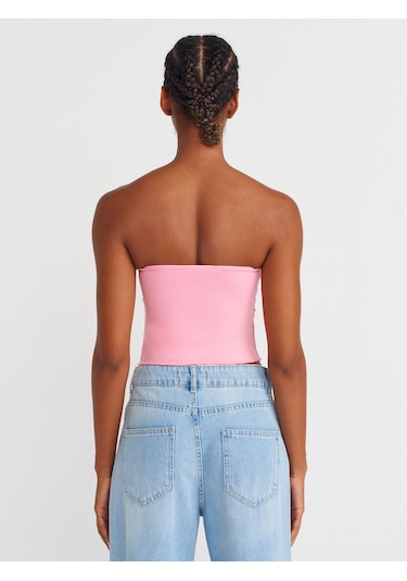 Dilvin 31984 Büzgülü Top-pembe Pembe