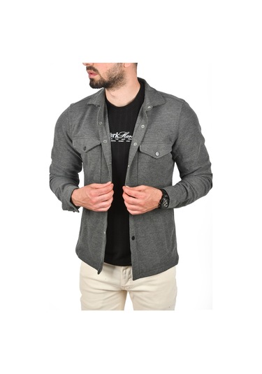 Deepsea Erkek Füme Örme Kalın Kumaş Gömlek Yaka Çıtçıtlı Cepleri Kapaklı Spor Ceket 2500557 Füme Deepsea Erkek Füme Örme Kalın Kumaş Gömlek Yaka Çıtçıtlı Cepleri Kapaklı Spor Ceket 2500557 Füme