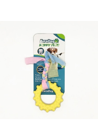 Eurodog Puppy Toys Sarı Çark Diş Kaşıma Oyuncağı