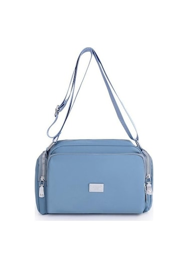 Tongxida Ha Mavi Bosphorus Tote Kadın Messenger Çanta, Moda Naylon Rahat Kapasiteli Çok Fonksiyonlu Crossbody Mavi