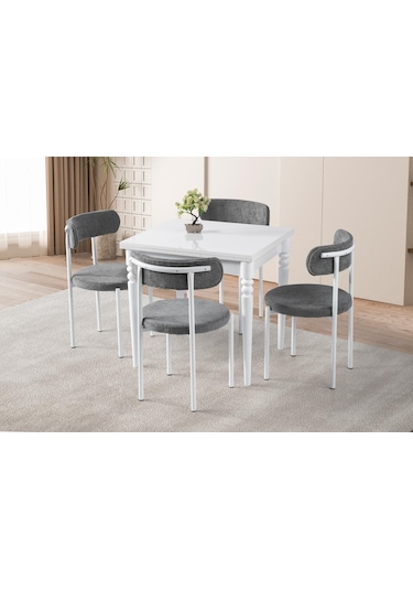 Pınar Alfa Açılır Mutfak Masa Sandalye Takımı 70x80