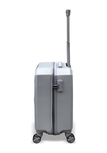 Coral High Diamond ABS Gümüş Küçük Boy Valiz 16616 Gümüş
