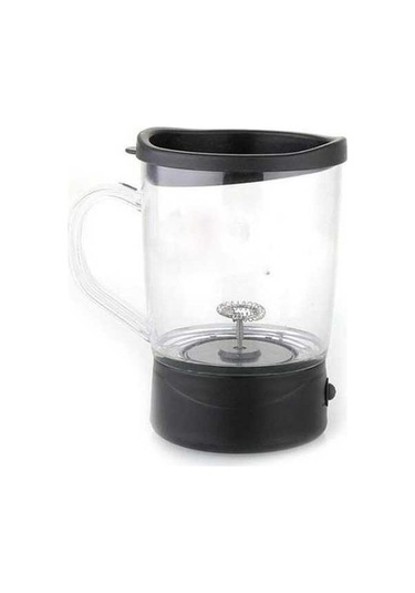 Fastbuy Elektrikli Süt Köpürtücü Kremalı Portatif Çırpıcı El Blenderı Cappuccino Latte Siyah Siyah
