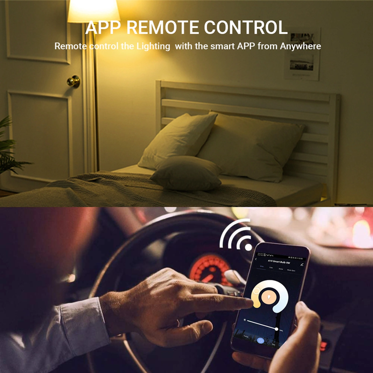 Youmex E26 Wifi Akıllı Ampul 9w - Rgb Ve 2700k-6500k Işık, App Ve Ses Kontrolü, Zamanlayıcı, 120v Amerikan Standardı