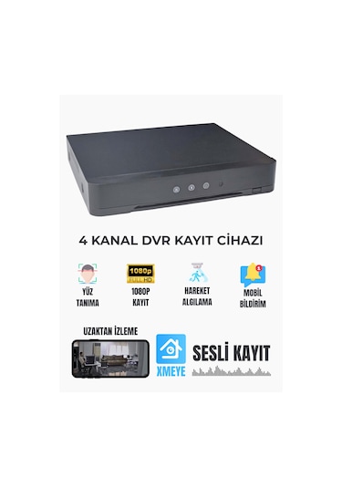Exitcam 4 Kanal Xmeye Destekli Sesli Kayıt Özellikli Dvr Kayıt Cihazı