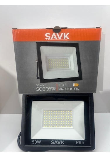 Led Projektör 50 Watt Slim Kasa 220v Yeşil Işık Şavk Seçenekler