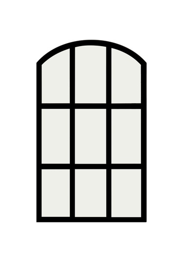 Suntek Kemerli Bölmesi Ayna Taklit Aynası Izgara Duvar Siyah