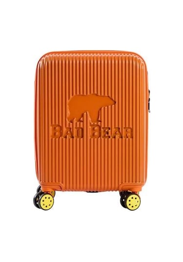 Bad Bear Logo Suitcase 23.01.80.003t Turuncu Kabin Boy Valiz 40lt Turuncu