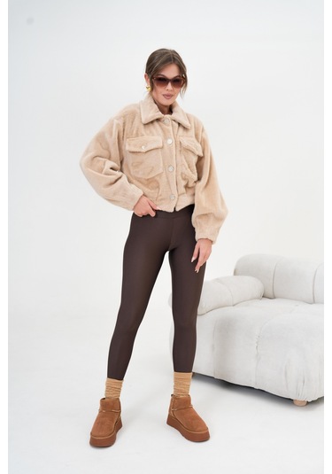 Ftz Kadın Kaşmir Mont Beige 30984 Beige Bej