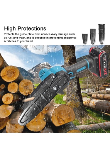 Geeksen Dayanıklı Plastik Zincirli Testere Kılıfı - 4/6/8 İnç Seçenekli, Pas Ve Çizilmelere Karşı Koruma