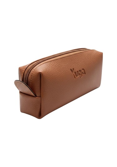 Yuga Tek Gözlü Suni Deri Kalem Çantası Taba Taba