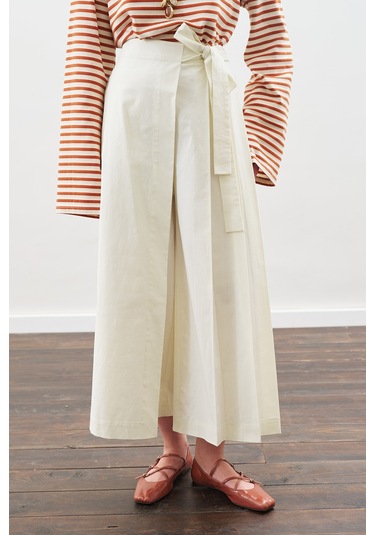 Etek Görünümlü Pantolon Ekru Ekru