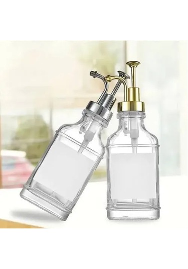 Periboia Cam Sıvı Sabunluk Losyonluk Krom