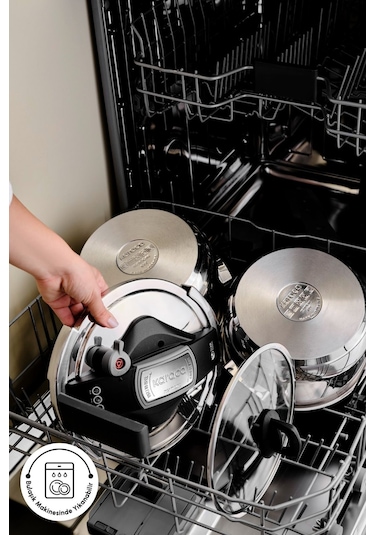 Karaca Perfect Gray İndüksiyon Tabanlı Düdüklü Tencere Seti 4+6 Lt