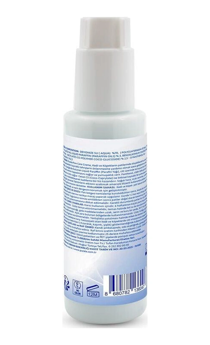 Purele Kedi Ve Köpekler İçin Pati Bakım Kremi 100ml