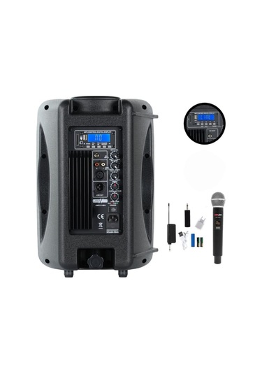 Lastvoice Ample-12ap Taşınabilir Seyyar Portatif Mikrofonlu Elektrikli Ses Sistemi Hoparlör 800 Watt