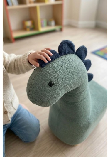 Argimo Rexy Dinozor Bebek Çocuk Odası Puf Yeşil