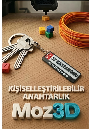 Kişiye Özel Kırmızı Plaka Anahtarlık