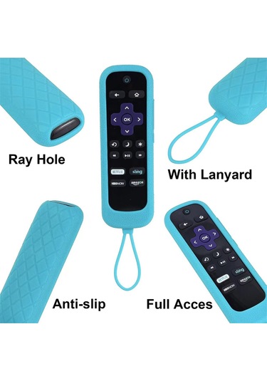 Maiyame Silikon Uzaktan Kumanda Kutusu Aydınlık Kir Önleyici Tv Uzaktan Kumanda Kutusu Tcl Roku, H Uzaktan Kumanda
