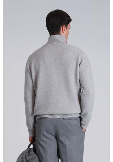 Lufian Bert Erkek Kazak Açık Gri Açık Gri 112090147100180 Açık Gri