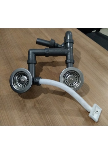 Teka Eviye Çift Gözlü Taşmalı Eviye Sifon Takımı