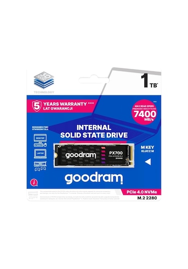 Goodram PX700 1 TB Nvme Gen4 5000/4000MB/S M.2 SSD