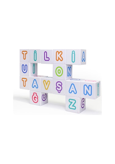 Küpss Manyetik Puzzle Harfler 16 Küp