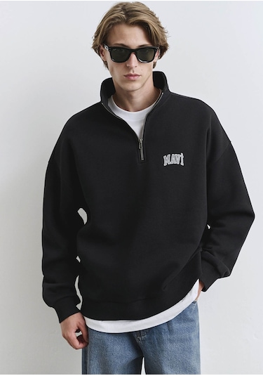 Mavi Siyah Erkek Sweatshirt M0s10208-900 Siyah