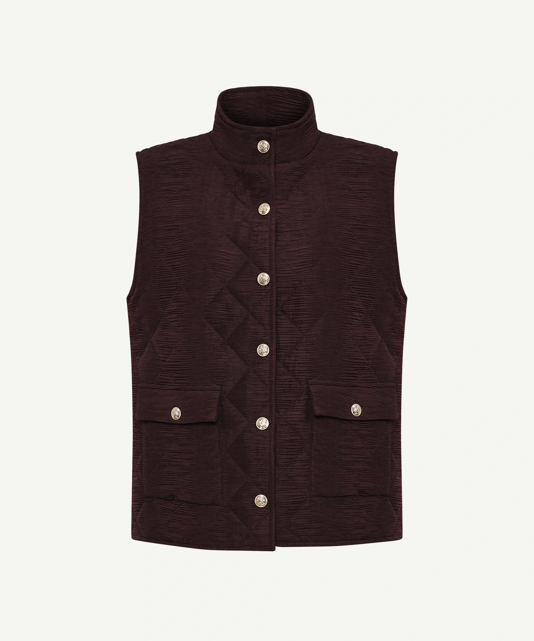 Yargıcı Regular Dik Yaka Yelek 25kkyl6006x 016 Bordo