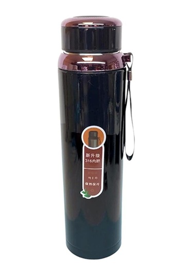 1lt Çelik Termos Siyah Siyah