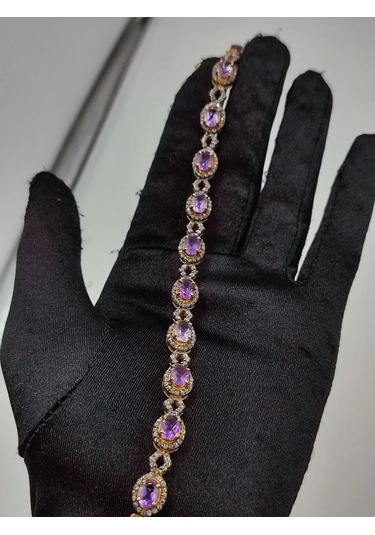 Ametist Elmas Bileklik 281