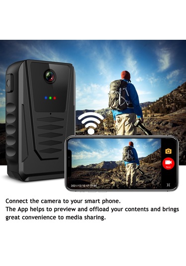 Sones 870b 1080p Taşınabilir Çok İşlevli Giyilebilir Kamera Siyah Siyah