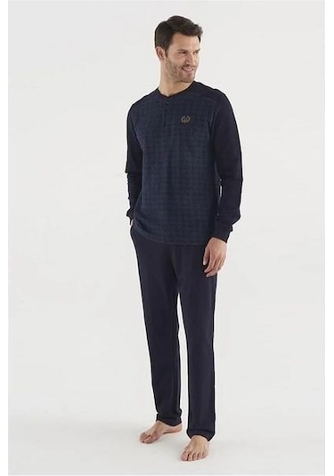 Mod 3756 Erkek Patlı Pijama Takım 001
