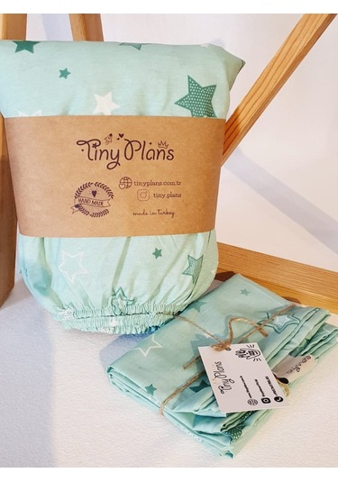 Tiny Plans Lastikli Bebek Çarşafı-yastık Kılıfı Takım 70x110 Cm