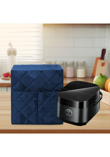 Homyl Kahve Yapma Makinesi Kapağı Yıkanabilir Su Geçirmez Koyu Mavi