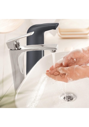 Xurunkeji Köpüren El Sabunu Dispenseri, Temassız Otomatik Sabunluk, Banyo İçin Bulaşık Deterjanı Otomatik Sensörlü Sabunluk Siyah