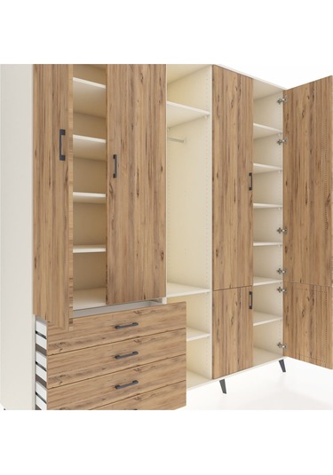 Kronos Dolap 14 Raflı 4 Çekmeceli Tek Askılı 220x59x243 Aytaşı-çam/çam Atlas Çam/atlas Çam Kronos Dolap 14 Raflı 4 Çekmeceli Tek Askılı 220x59x243 Aytaşı-çam/çam Atlas Çam/atlas Çam