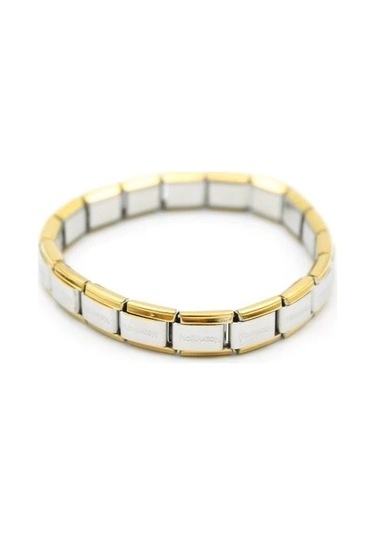 Lastikli Çelik Bilezik - Gümüş Çok Renkli