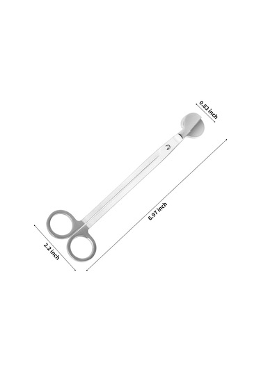 Cilalı Paslanmaz Çelik Mum Fitili Düzeltici Gümüş
