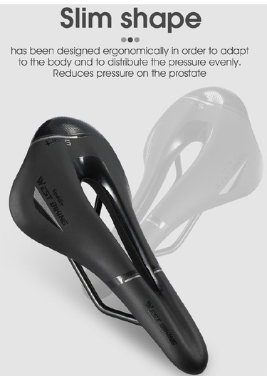 West Bıkıng-bisiklet Koltukları Dağ Bisikleti Koltukları Rahat Y22578-1 Siyah