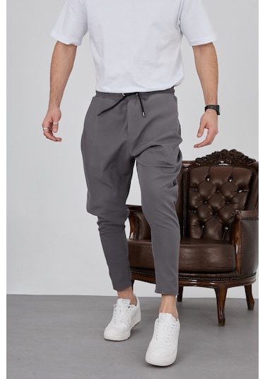 Baykim Sports Wears Unisex Modern Şalvar Pantolon Koyu Gri